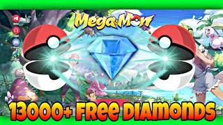 FREE 13000 DIAMOND GIFT CODE IN MEGAMON  POCKET ARENA Gameplay megamon [upl. by Showker626]