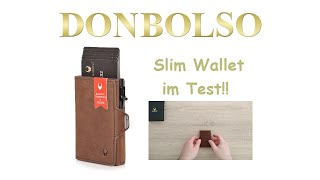 Slim Wallet Donbolso Wallety Flip im Test mit Flipcase  RFID Schutz I Smart Wallet mit Münzfach [upl. by Darnoc488]