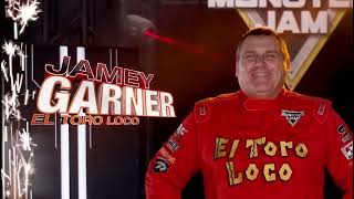 Jamey Garner El Toro Loco Theme Song W Driver Card Monster Jam 2024 [upl. by Euqinehs]