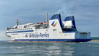 MV Barfleur Departs Poole 25424 [upl. by Angrist]