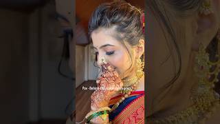 Behind the Scenes of Bridal Makeover makeup bride marathi bridalmakeup [upl. by Blackstock]