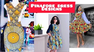 Cut and Sew Pinafore dress in different designs  Straight Pinafore dress [upl. by Athalla]