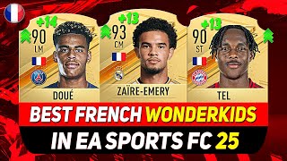 EA FC 25 WONDERKIDS 🇫🇷 ✸ BEST YOUNG FRENCH TALENTS IN CAREER MODE ft ZAÏREEMERY TEL DOUÉetc [upl. by Yditsahc774]