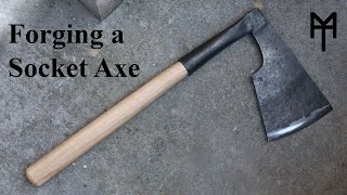 Blacksmithing Forging a Socket Axe [upl. by Lonnie]