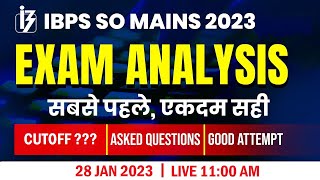 IBPS AFO Mains exam analysis 2023  IBPS SO Mains exam analysis  IBPS SO Exam analysis  Afo exam [upl. by Ewart649]