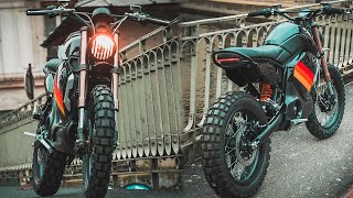 MOTO ELECTRIQUE CUSTOM SUPER SOCO TC MAX CALIFORNIA SCRAMBLER 125cm3 [upl. by Aihsiyt]