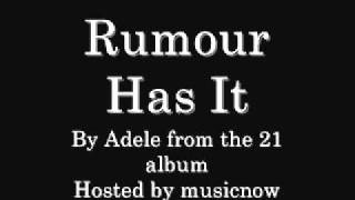 Adele Rumour Has It download link amp lyrics [upl. by Sinnelg]