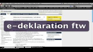 Edeklaration  Skatteverket Fail [upl. by Terrell555]