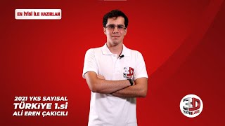 2021 YKS SAYISAL TÃœRKÄ°YE BÄ°RÄ°NCÄ°SÄ° ALÄ° EREN Ã‡AKICILI SINAVI YORUMLUYOR [upl. by Ayala]