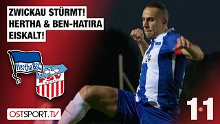 Zwickau stürmt Hertha amp BenHatira eiskalt Hertha BSC II  FSV Zwickau  Regionalliga Nordost [upl. by Silma877]