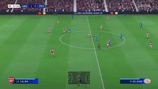 FIFA 23 Gameplay  Arsenal vs PSV  Champions League  20232024 [upl. by Hare535]