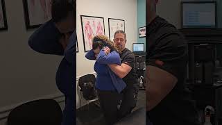 Chiropractic Adjustment  Standing Thoracic Lift [upl. by Atsuj]