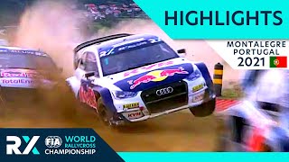 World RX Semi and Final Highlights  Cooper Tires World RX of Montalegre 2021  Portugal Rallycross [upl. by Yemerej242]