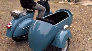 Vespa With Sidecar VBB 150 Medium Blue [upl. by Erina]