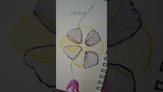 Transparent Flower for beginners 🌼🌸trending shorts viralvideo painting drwaing [upl. by Nevar735]