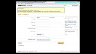 How to create Amazon Seller account to sell online on Amazoncom [upl. by Beitnes388]