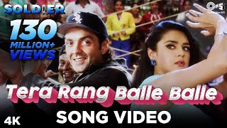 Tera Rang Balle Balle  Soldier I Bobby Deol  Preity Zinta I Sonu Nigam  Jaspinder  90s Dance Hit [upl. by Smail]