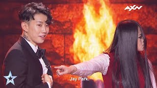 The Sacred Riana Spooked Jay Park  Results Show  Asias Got Talent 2017 [upl. by Monjo738]