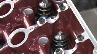 Cylinder Head 203  Valve amp Spring Installation [upl. by Aknaib]