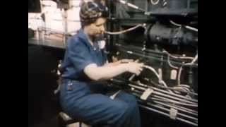 American Women Making B24 Bombers in WW2 Women on the Warpath 1943  CharlieDeanArchives [upl. by Deutsch]