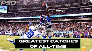 10 Greatest NFL Catches of AllTime [upl. by Terrag264]