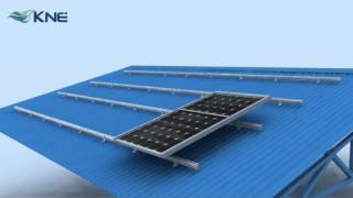 KNE Metal Roof Mounting System KMB Series for Solar Panels [upl. by Asyram661]