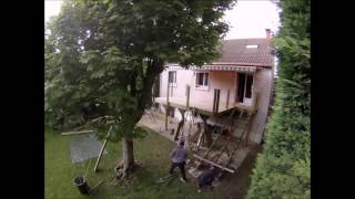 Terrasse bois sur pilotis  TerraWood© Timelapse [upl. by Occir]