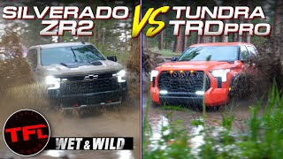 Chevy Silverado ZR2 vs Toyota Tundra TRD Pro OffRoad  Same Bad Weather But Which One Wins [upl. by Bevan612]