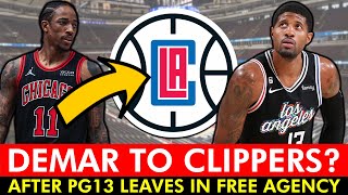 DeMar DeRozan SIGNANDTRADE To Clippers After Paul George Exit Bulls Free Agency Rumors [upl. by Jutta]