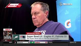 Bill Belichick Postgame Interview  Patriots vs Eagles  Super Bowl LII [upl. by Yelkrab31]