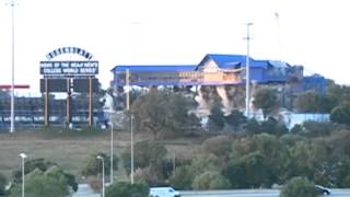 Rosenblatt Stadium press box comes down [upl. by Lehsar]