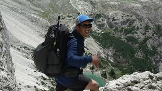 ALTA VIA1 SOLO HIKING amp WILD CAMPING DOLOMITES ITALY [upl. by Llennyl]