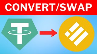 How to Convert USDT to BUSD on Metamask [upl. by Clintock]