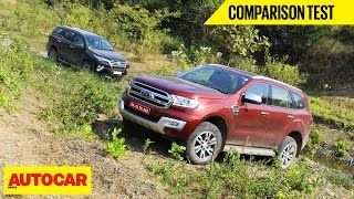 Toyota Fortuner VS Ford Endeavour  Comparison Test  Autocar India [upl. by Race]