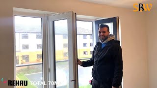 REHAU TOTAL 70  UPVC BICOLOR DOOR  Safe Building Windows UK  HOUGHTON REGIS [upl. by Frisse]