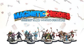 Magnetic Heroes modular miniatures for fantasy roleplay [upl. by Nnylatsyrc188]