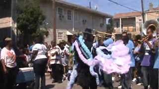 TBC Brass Band performance original 7th Ward Funk for Untouchables 2012 Second Line Parade [upl. by Dranoel]