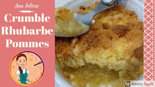 Recette du crumble Rhubarbe pommes UN DESSERT DE SAISON [upl. by Obeng439]