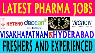 Latest Pharma Jobs in Telugu 2023  New Pharma Jobs in Vizag amp Hyderabad [upl. by O'Dell]