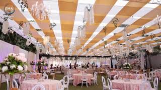 Elegant Pastel Wedding Setup at Services Mess [upl. by Kcolttam6]