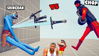 MY TEAM vs SHINCHAN TEAM in Totally Accurate Battle Simulator with CHOP [upl. by Niamjneb]