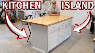 Easy Diy Kitchen Island Tutorial  Stepbystep Guide [upl. by Eked]