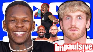 Israel Adesanya Chokes Out Logan Paul Hated By Jon Jones Signs  Deal w PRIME  IMPAULSIVE 381 [upl. by Rona]