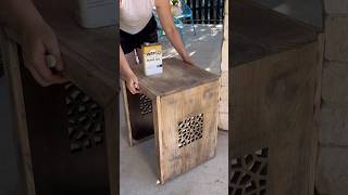 Beautiful End Table Found in the TRASH Restoring its natural wood tones Flip shorts furniture [upl. by Einhorn894]