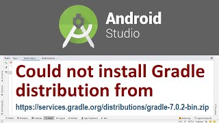 Fix Error Could not install Gradle distribution from httpsservicesgradleorg in Android Studio [upl. by Farris85]