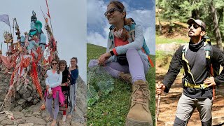 Rubina Dilaik and Abhinav Shukla Enjoying Trekking with Family on Highest Peak of Sirmour Churdhar [upl. by Carmelita]