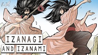 Izanagi and Izanami The Origin of Amaterasu Susanoo and Tsukuyomi  Japanese Mythology [upl. by Alrich268]