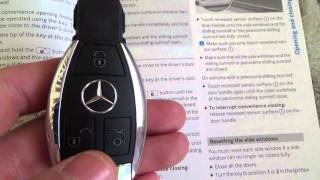 How To operate the OPEN amp CLOSE Convenience feature on a MERCEDES BENZ C Class [upl. by Ah]