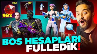 BOŞ HESAPLARDA MYTHIC FORGE AÇMAK HEPSİNİ FULLEDİK PUBG Mobile [upl. by Nyledam]