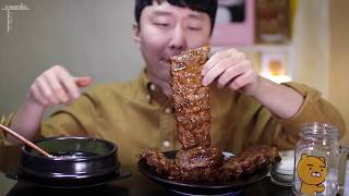 치즈 통 자이언트폭립 등갈비 리얼사운드 먹방이야 옥탑방미식가  cheese Grilled Back Ribs Real Sound Social eating Mukbang [upl. by Ahsikyw78]